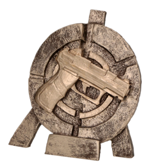 Statuetka odlewana - strzelectwo