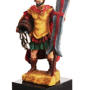 Figurka z tworzywa sztucznego - Florian na podstawie marmurowej czarnej T-M