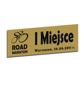 Tabliczka mosiężna duża grawerowana