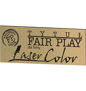 Tabliczka z tworzywa sztucznego  - grawerowana średnia