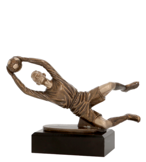 Statuetka odlewana - bramkarz