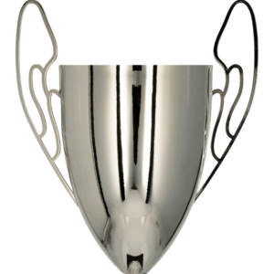 Kielich metalowy srebrny z uszami