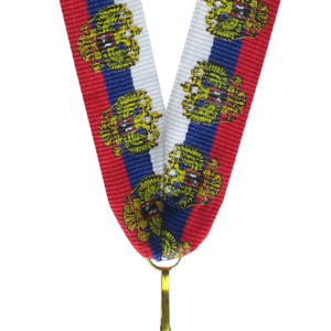 Wstążka 22 mm - barwy Rosji + orzeł