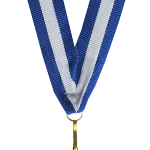 Wstążka 22 mm - niebiesko-biało-niebieska