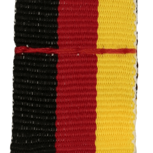 Wstążka 20 mm - bez karabińczyka - czarno-czerwono-żółta