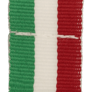 Wstążka 20 mm - bez karabińczyka - zielono-biało-czerwona