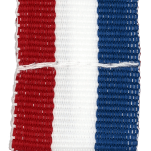 Wstążka 20 mm - bez karabińczyka - czerwono-biało-niebieska