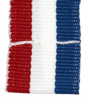 Wstążka 20 mm - bez karabińczyka - czerwono-biało-niebieska