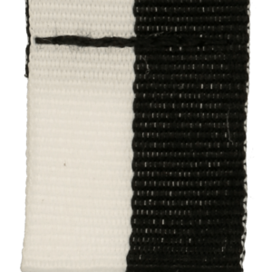 Wstążka 20 mm - bez karabińczyka - biało-czarna