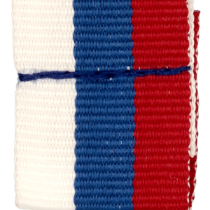 Wstążka 20 mm - bez karabińczyka - biało-niebiesko-czerwona