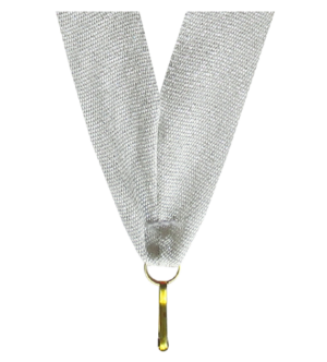 Wstążka 22 mm - srebrna