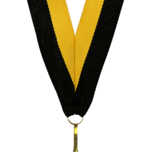 Wstążka 11 mm - żółto-czarna