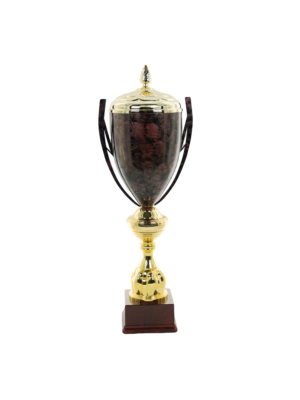 Puchar metalowy z malowanym kielichem- S5P21C