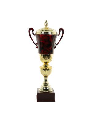 Puchar metalowy z malowanym kielichem- S5P18A