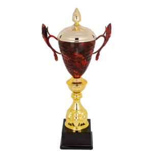 Puchar metalowy z malowanym kielichem - S5P34A