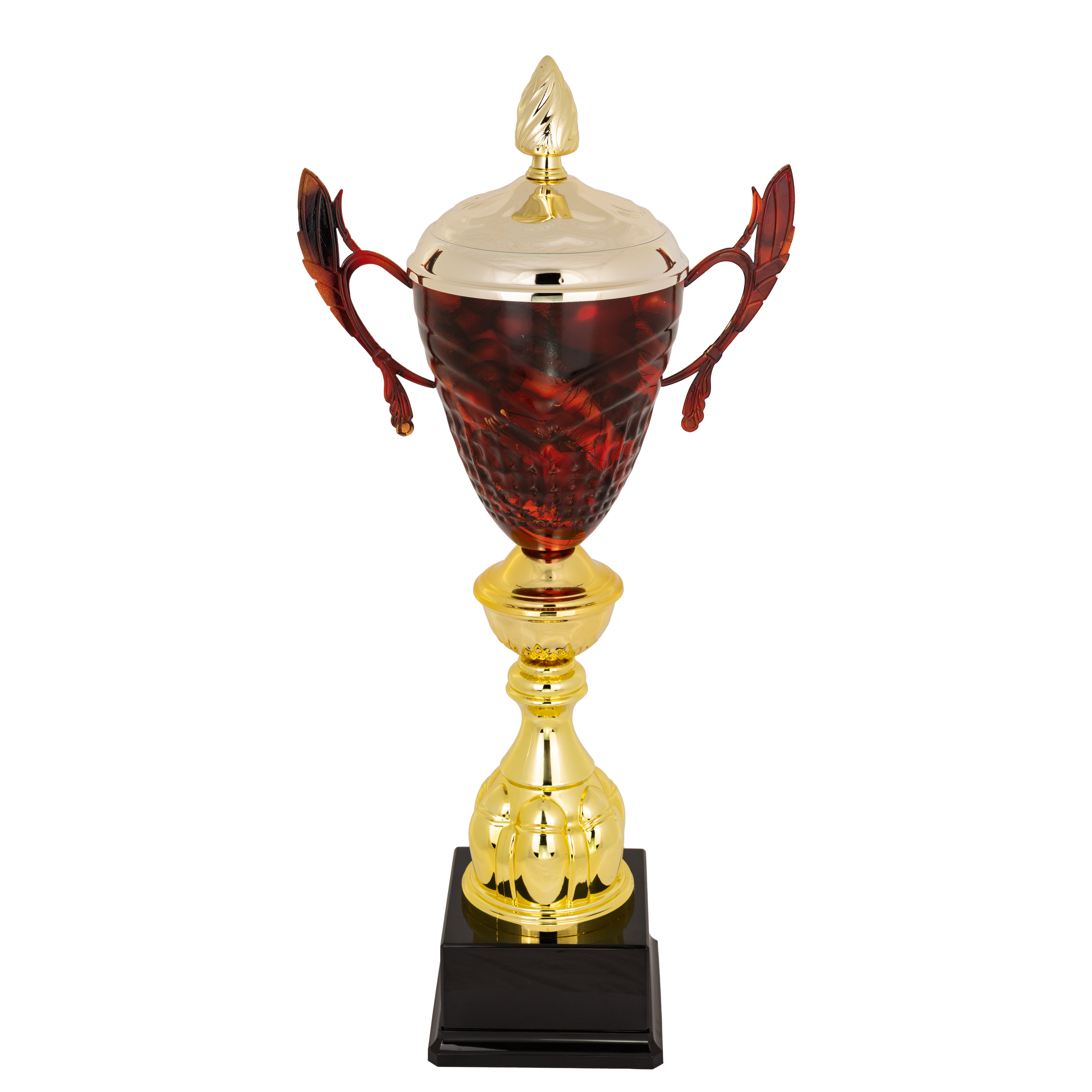 Puchar metalowy z malowanym kielichem - S5P34A