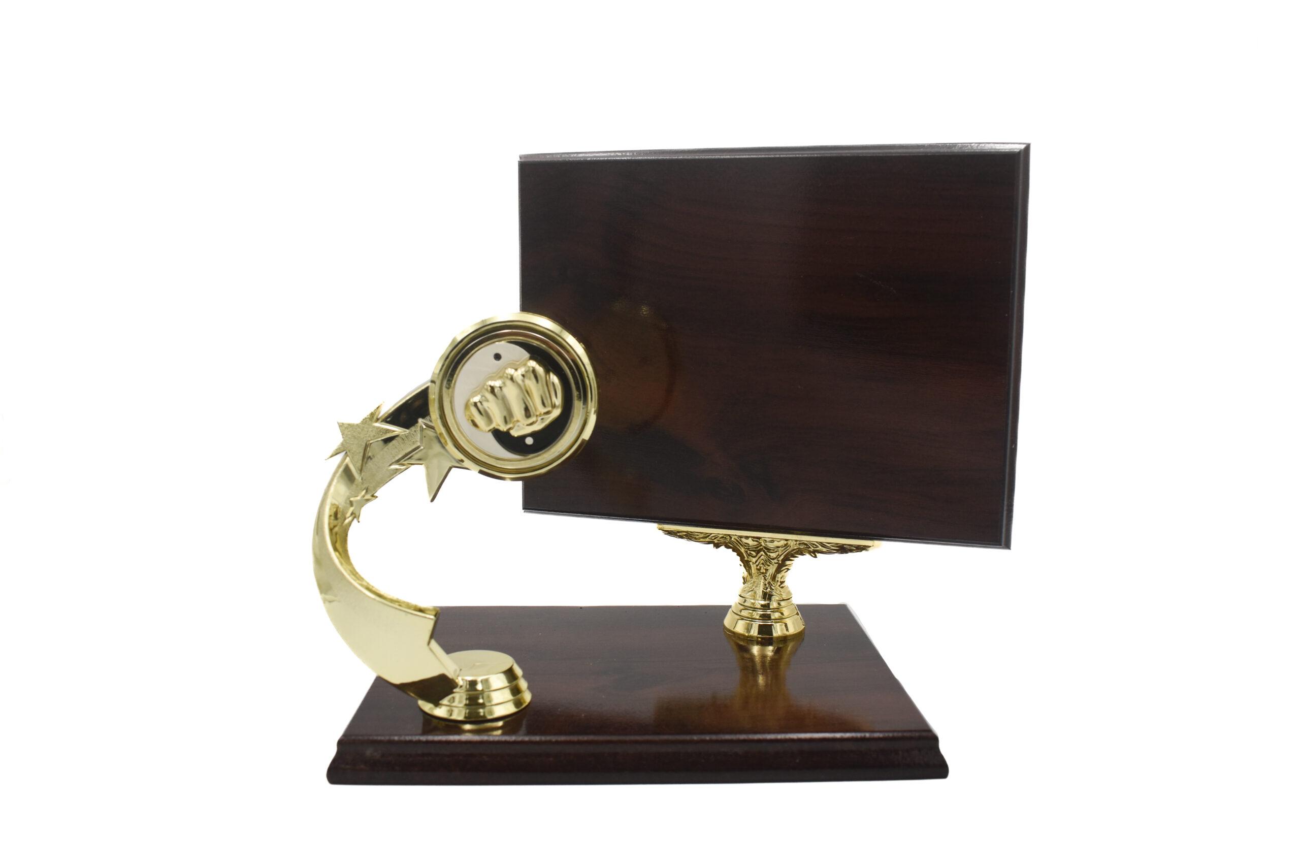 Dyplom drewniany ze statuetką