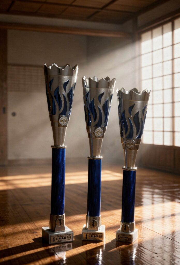 Statuetki szklane z grawerem na International German Championship Kyokushin Karate